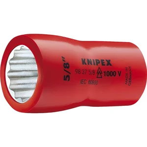 KNIPEX Steckschlüssel-Einsatz isoliert 9837, 3/8" mit 12-kant, SW 3/4"