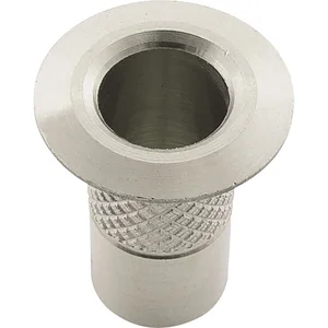 Bodenbüchse ohne Verschluss, 10 mm, Messing vernickelt