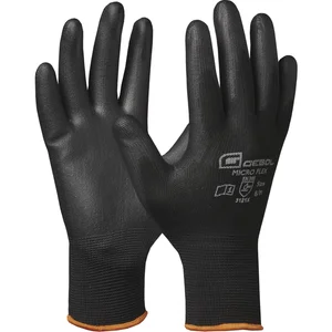 GEBOL Schutzhandschuh Micro Flex schwarz Größe 9
