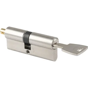 ABUS Wellendoppelzylinder X12R, verschiedensperrend, 35/W30, vernickelt matt