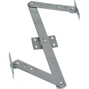 Oberlicht-Z-Schere, Angriffarm 120 mm, Mittelstück 240 mm, Stahl verzinkt