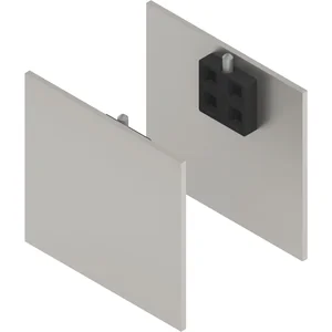 SOLIDO 100/HELM Abdeckkappen-Set Blende H/G Abstandsprofil 2x15/1x9 mm Edelstahl