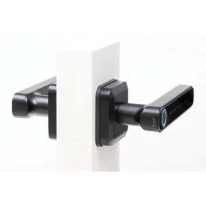 MARCHESI Drückergarnitur Office E mit Fingerprint,Zifferncode,eckig,schwarz