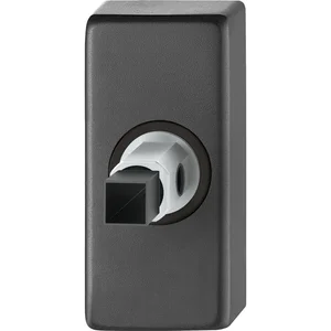 FSB Adapter-Rosette eckig Drücker für Rahmentür, Ansatz 8 mm, Aluminium schwarz