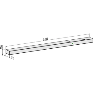 ECO Gleitschiene EFR silber, links