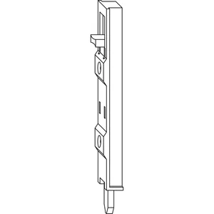 WINKHAUS Kantenriegel KR.F.711.SL, für PVC, Kunststoff silber
