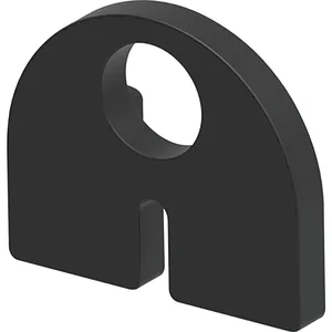 ECONOMY Einlage zu Glasklemmbeschlag Modell 20 für 10,76 mm Glas, Gummi