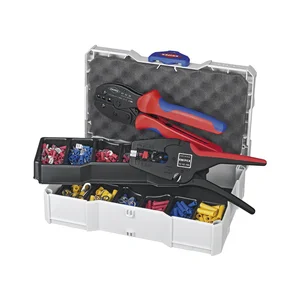 KNIPEX Crimpsortiment Kabelverbinder im Systainer + Crimpzange + Abisolierzange
