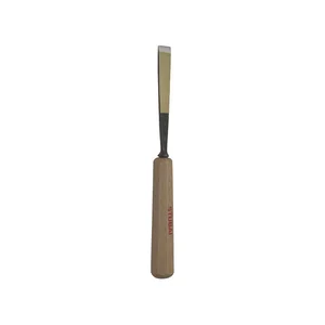 STUBAI Bildhauer-Stechbeitel geschliffen mit Holzheft Form 1 Breite 6 mm