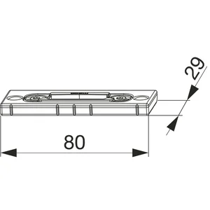 Fallenschließteil für PVC, verstellbar, Stahl verzinkt silber (226720)
