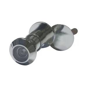 Türgucker ø 12 mm, Weitwinkel 200°, TS 55-75 mm, Messing verchromt