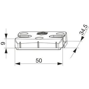 MACO Schließteil iS PVC 12/20-13, KÖMMERLING/SALAMANDER/VEKA, silber (96656)