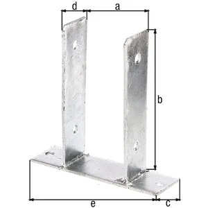 Pfostenträger C-Form 91X50X210 feuerverzinkt