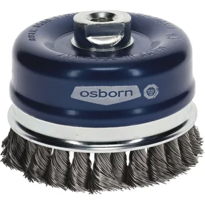 OSBORN Topfbürste 100 x 20 mm Stahldraht 0,5 mm gezopft M14