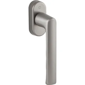 HOPPE Fenstergriff HAMBURG SecuForte, VK 7x32-42, 90°, Aluminium edelstahlfarbig