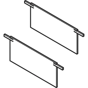 VITRIS Atrivant 80 Abdeckkappen Deckenschiene niedrig 4-bahnig Silber