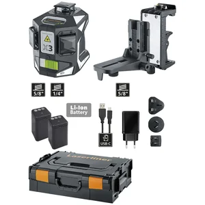 LASERLINER Kreuzlinienlaser X3-Laser Pro 3,7 V 4,5 Ah (IEC) Li-Ion
