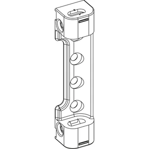 ROTO NX Axerlager P6/100 seitenverstellbar PVC 2 Bohrzapfen 6 mm silber