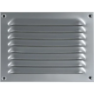 UPMANN Wetterschutzgitter aufschraubbar eckig 230x170 mm Alu silber