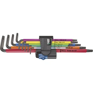 WERA Torx®-Stiftschlüssel-Satz 967/9 TX XL MC HF 1 TX8-40 9-teilig