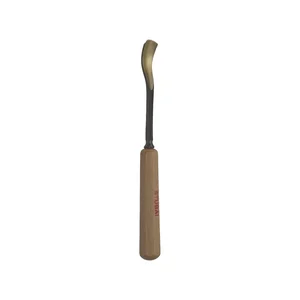 STUBAI Bildhauer-Stechbeitel geschliffen mit Holzheft Form 28 Breite 16 mm