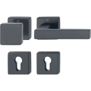 HOPPE Wechselgarnitur AUSTIN feuerhemmend, Aluminium schwarz matt
