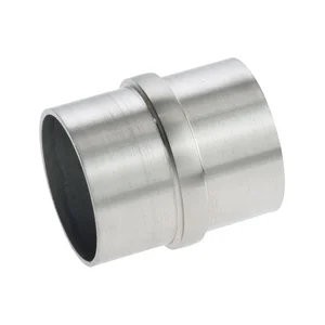 CROSO Verbindungsmuffe für Rundrohr ø 33,7 x 2,0 mm, Edelstahl geschliffen V2A