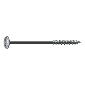 SPAX Holzbauschraube Tellerkopf 6.0x140 TG Torx 30 Wirox-Silber mit Bewertung