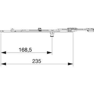 MACO MM Stulpverlängerung i.S. verlängerbar für Bodenschwelle 18L, L=235 mm