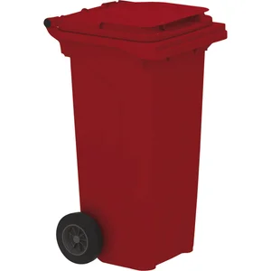 Mülltonne 120 Liter Kunststoff rot Urban