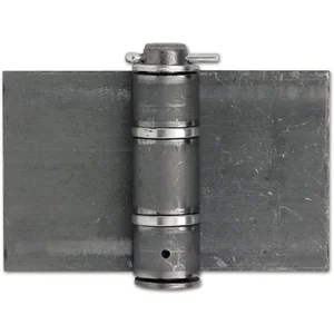 Anschweißband schwer, 160 x 120 x 5 mm, Stahl blank