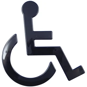 Symbol Rollstuhl selbstklebend, 135 x 150 mm, Nylon tiefschwarz